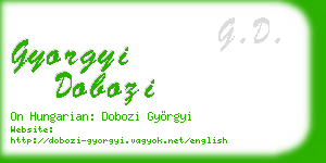 gyorgyi dobozi business card